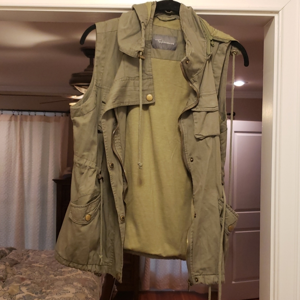 Olive Green Utility Vest
